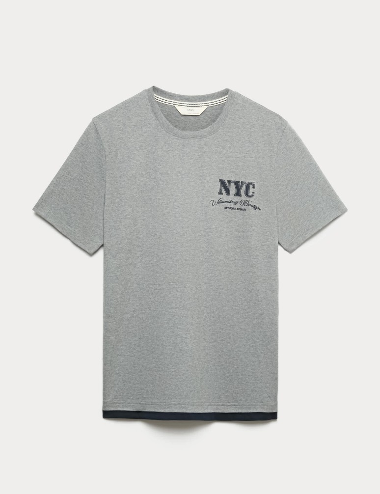 Pure Cotton NYC Graphic Loungewear Top