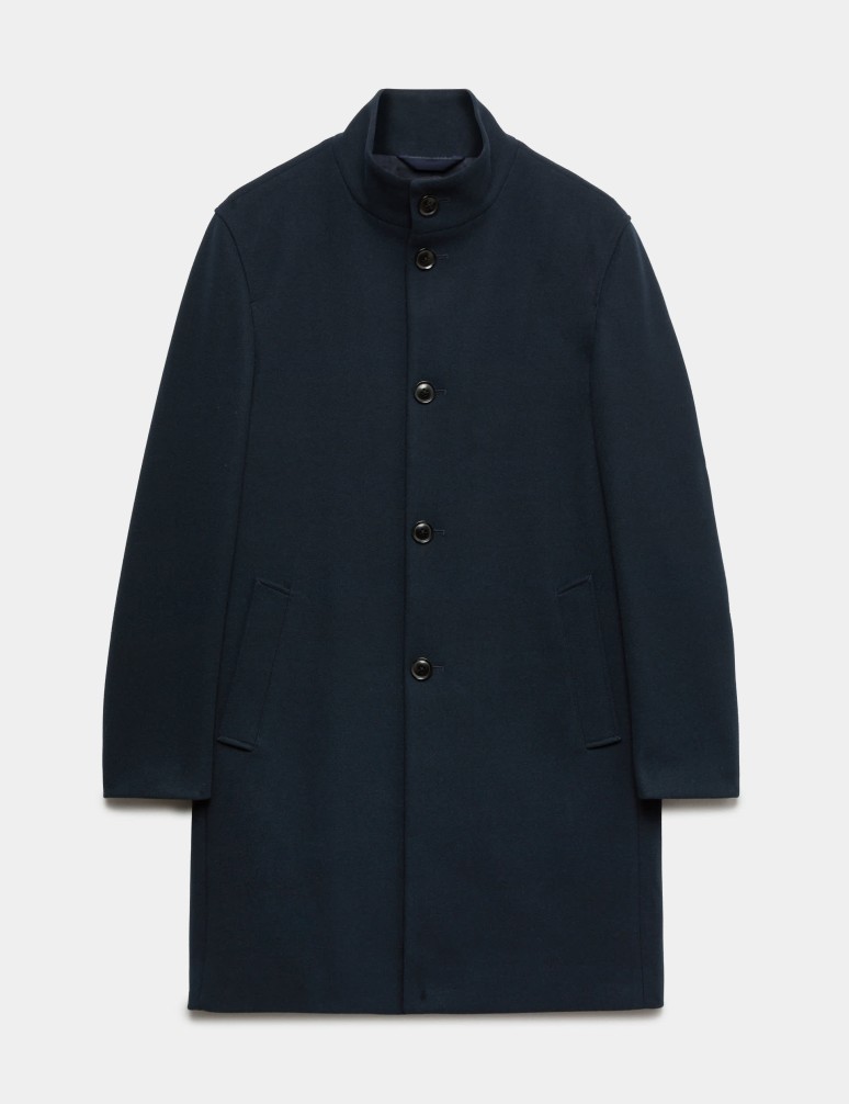Funnel Neck Overcoat