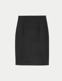 Jersey Knee Length Pencil Skirt