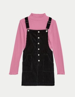 2pc Cord Pinafore Outfit (6-16 Yrs)