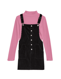 2pc Cord Pinafore Outfit (6-16 Yrs)