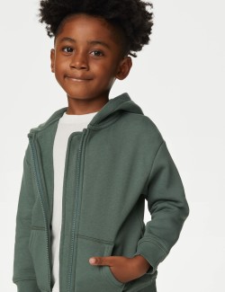 Cotton Rich Zip Hoodie (2-8 Yrs)