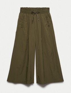 Woven Lightweight Wide Leg Culottes