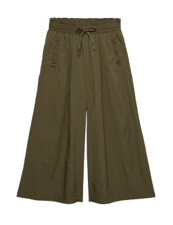 Woven Lightweight Wide Leg Culottes