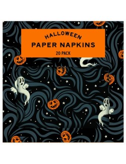 Halloweenské papírové ubrousky, 20 kusů + 1 kus navíc zdarma