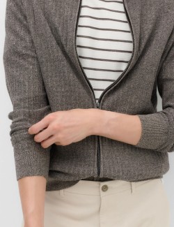 Elegantní svetr se stojáčkem a vysokým podílem bavlny