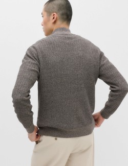 Elegantní svetr se stojáčkem a vysokým podílem bavlny
