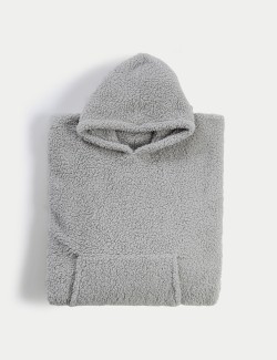 Teddy Fleece Hooded Blanket