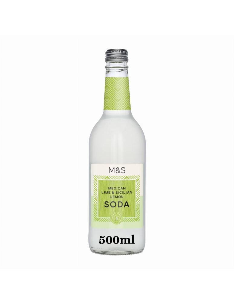Přírodní pramenitá voda s limetkovou a citronovou šťávou,perlivá