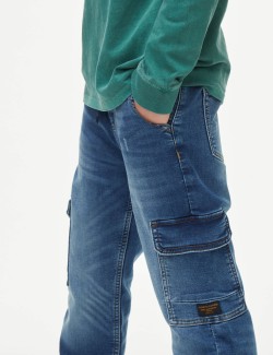 Denim Cargo Joggers (6-16 Yrs)