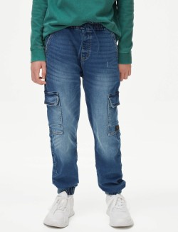 Denim Cargo Joggers (6-16 Yrs)