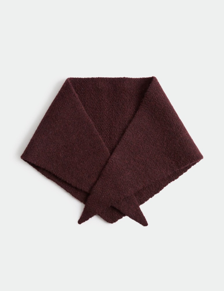 Knitted Triangle Scarf