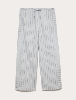 Pure Cotton Cambric Striped Pyjama Bottoms