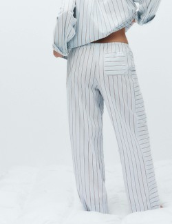 Pure Cotton Cambric Striped Pyjama Bottoms