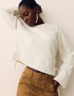 Cotton Rich Tie Side Detail Jumper