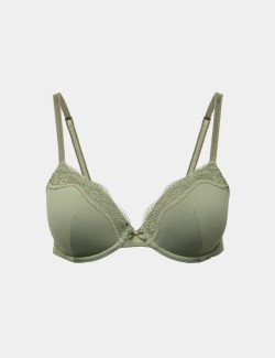 Jasmine Lace Wired Demi Cup Bra (A-E)