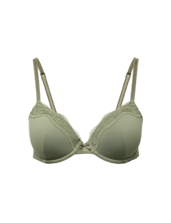 Jasmine Lace Wired Demi Cup Bra (A-E)