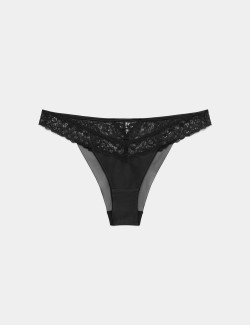 Silk & Lace Brazilian Knickers