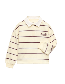 Pure Cotton Striped Rugby Sweatshirt (6-16 Yrs)