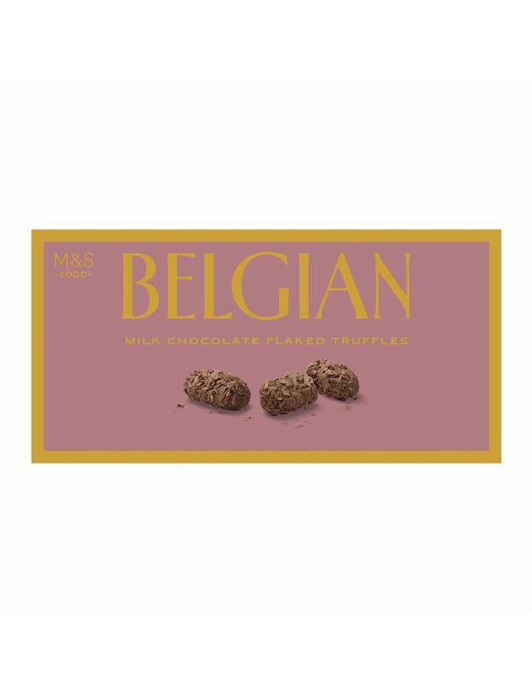 Pralinky z belgické mléčné čokolády obalené vločkami mléčné čokolády