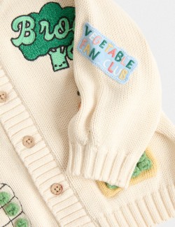 Pure Cotton Knitted Cardigan (0-5 Yrs)
