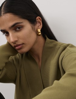 Ribbed V-Neck Jumper