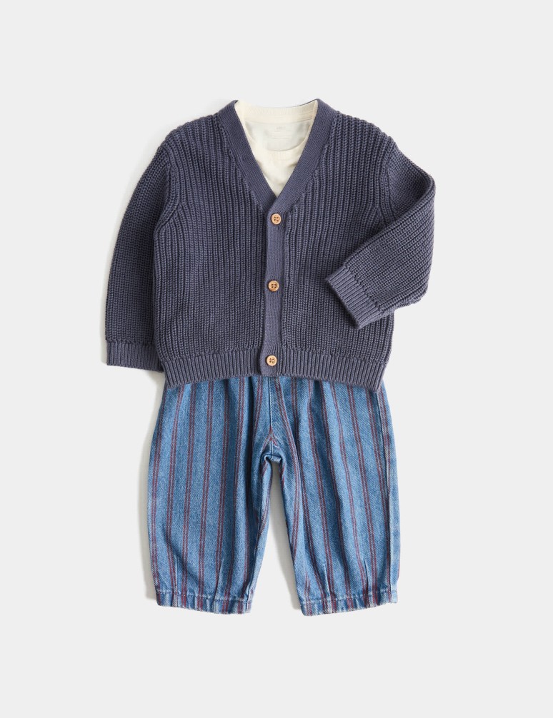 3dílný outfit z čisté bavlny (0–5 let)