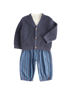 3dílný outfit z čisté bavlny (0–5 let)