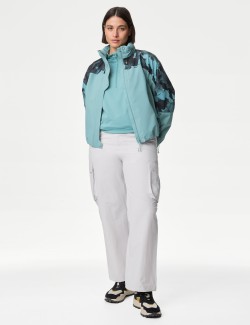 Waterproof Hooded Cropped Sports Jacket