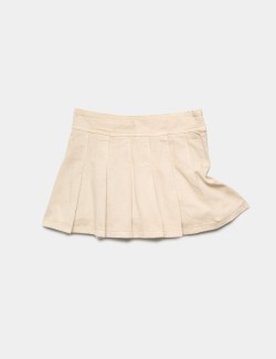 Pure Cotton Pleated Mini Skirt (6-16 Yrs)