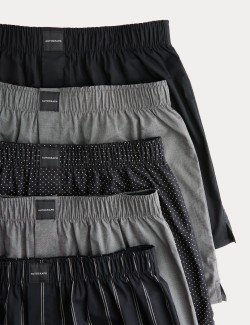 5pk Supima® Cotton Rich Woven Boxers
