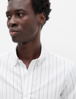 Regular Fit Pure Cotton Striped Shirt