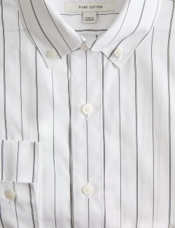 Regular Fit Pure Cotton Striped Shirt