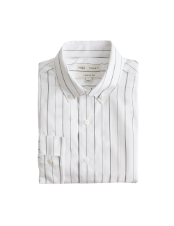 Regular Fit Pure Cotton Striped Shirt