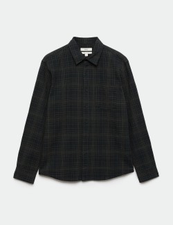 Pure Cotton Textured Check Shirt