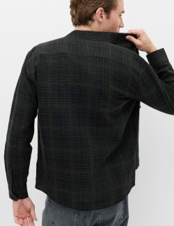 Pure Cotton Textured Check Shirt