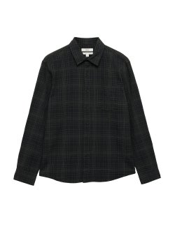 Pure Cotton Textured Check Shirt