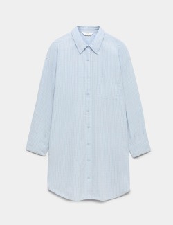 Pure Cotton Checked Nightshirt