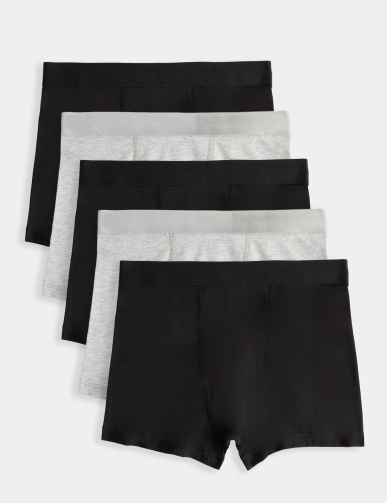 10pk Cotton with Stretch Trunks (5-16 Yrs)