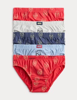 5 Pack Pure Cotton Spider-Man™ Briefs (18 Mths - 8 Yrs)