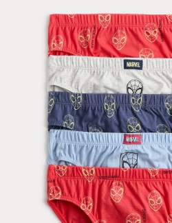 5 Pack Pure Cotton Spider-Man™ Briefs (18 Mths - 8 Yrs)
