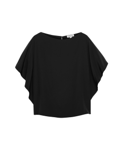 Pure Silk Slash Neck Top