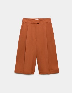 Lyocell Blend Long Shorts