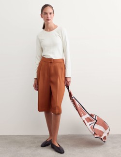 Lyocell Blend Long Shorts