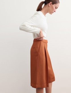 Lyocell Blend Long Shorts