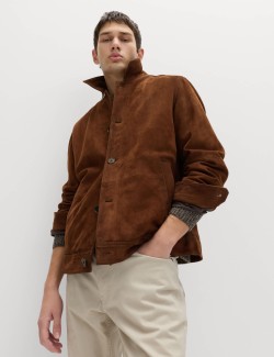 Burnished Suede Chore Jacket