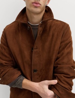 Burnished Suede Chore Jacket