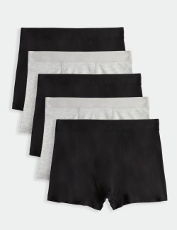 5 Pack Cotton with Stretch Trunks (5-16 Yrs)