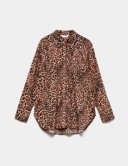Pure Cotton Animal Print Pyjama Top