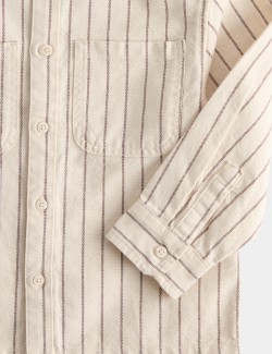 Pure Cotton Striped Overshirt (2-8 Yrs)